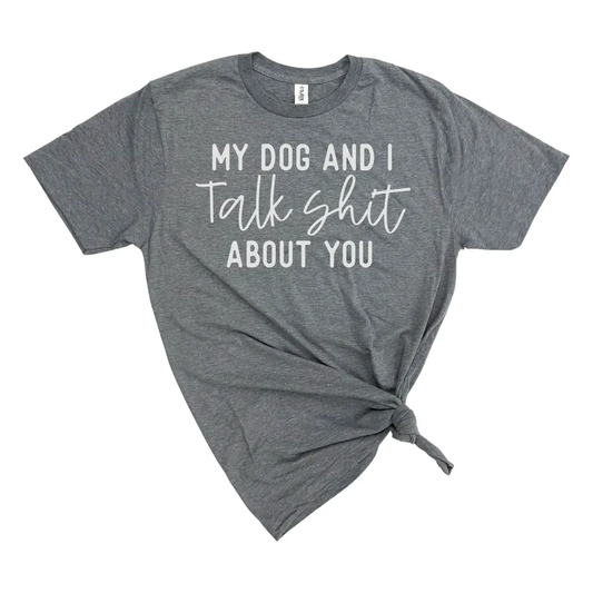 T-Shirt - My Dog and I (Heather Grey)