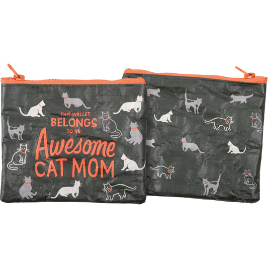 Zipper Wallet - Awesome Cat Mom