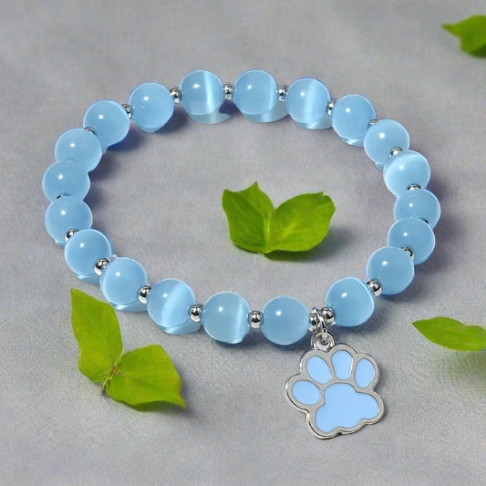 Bracelet - Blue Paw Print