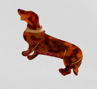 Claw Clip - Dachshund (Brown)