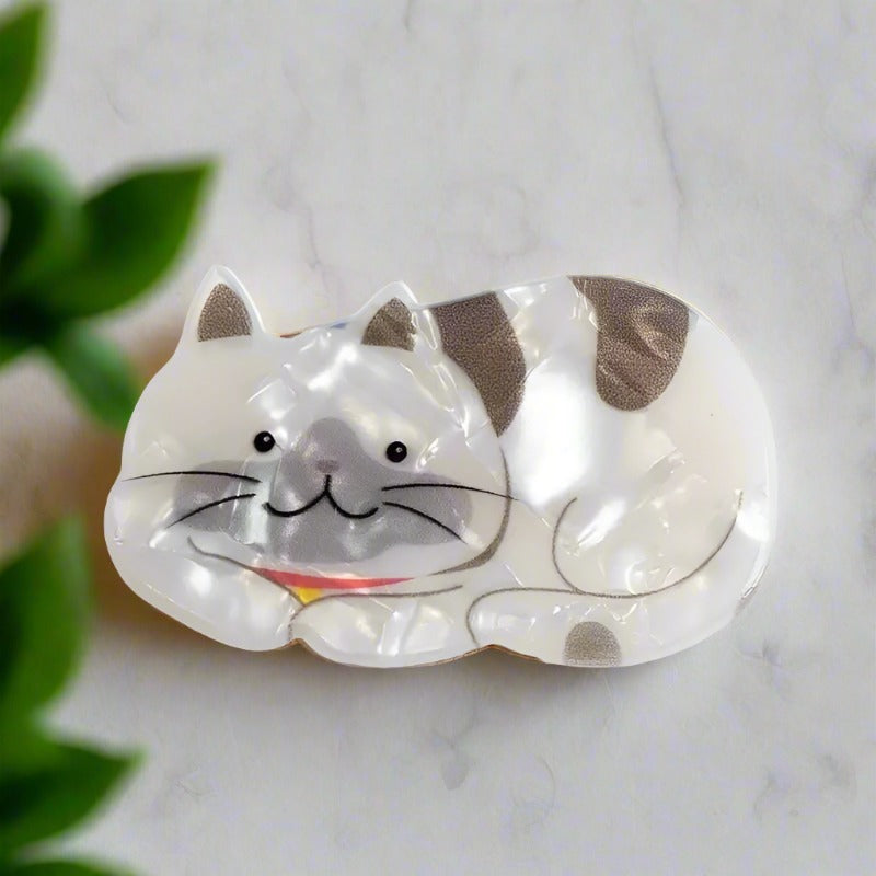 Hair Clip - Striped Cat