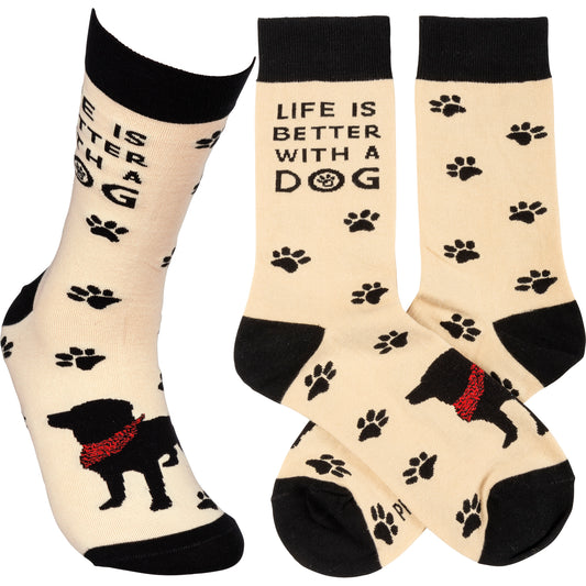 Socks - Life is Better With A Dog