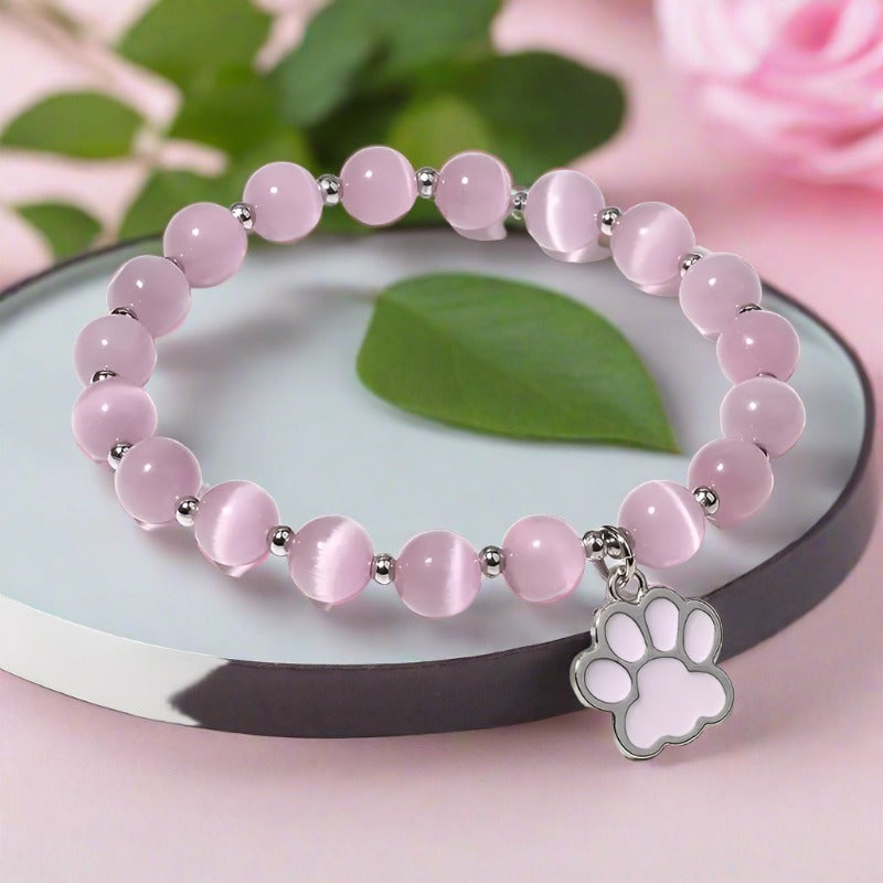 Bracelet - Pink Paw Print