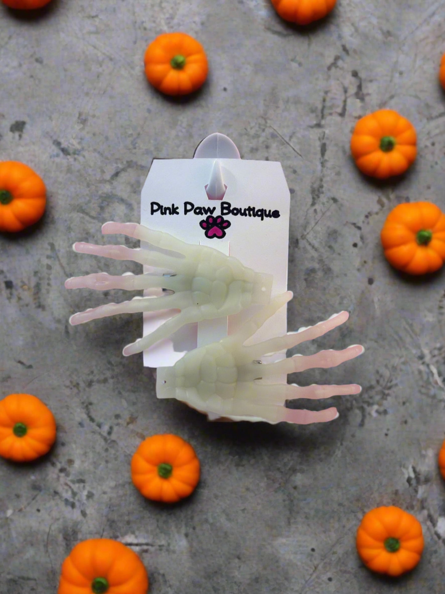 Hair Clips - Skeleton Hands #6352