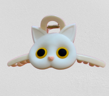 Claw Clip - White Cat