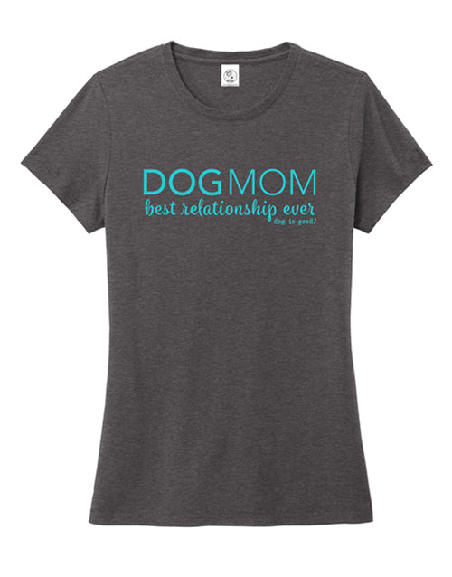 Dog Mom T-Shirt Women's (Heather Charcoal)