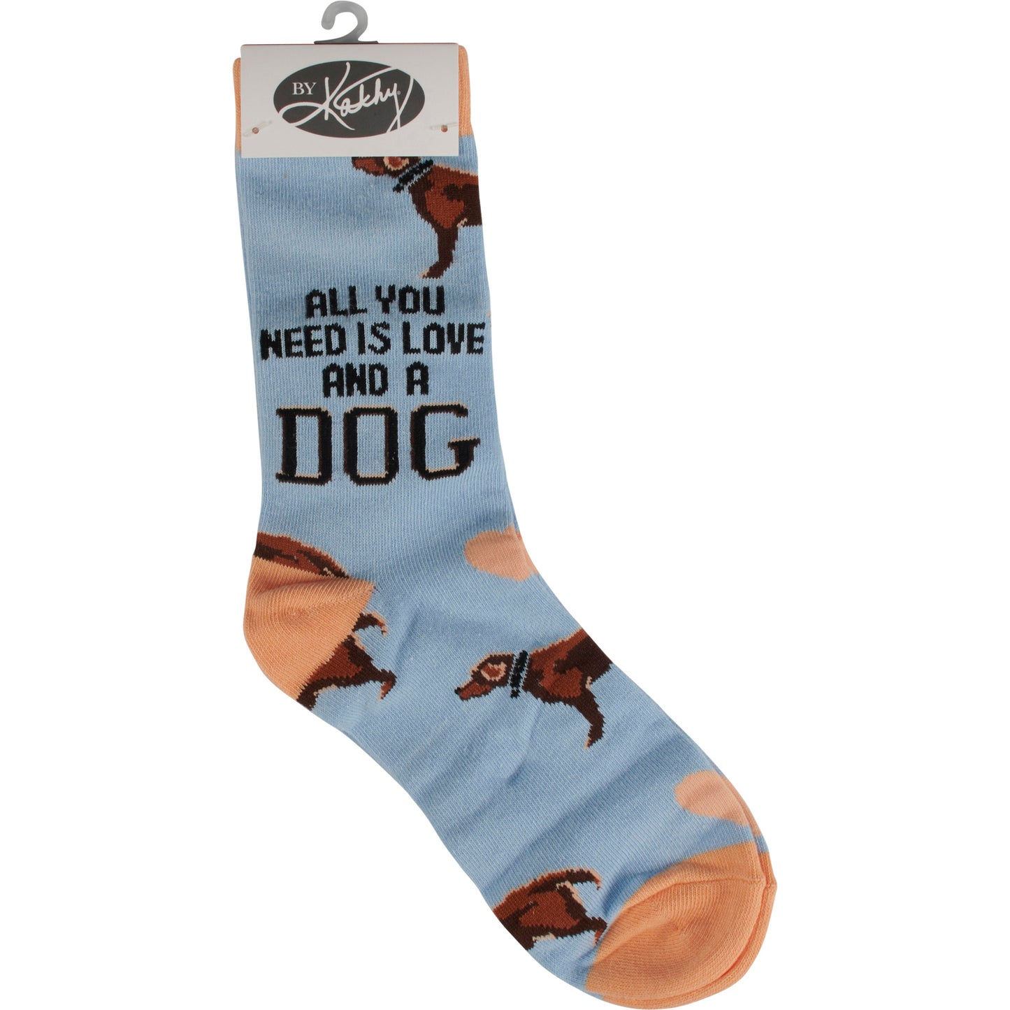 Box Sign & Blue Sock Set - Love and A Dog