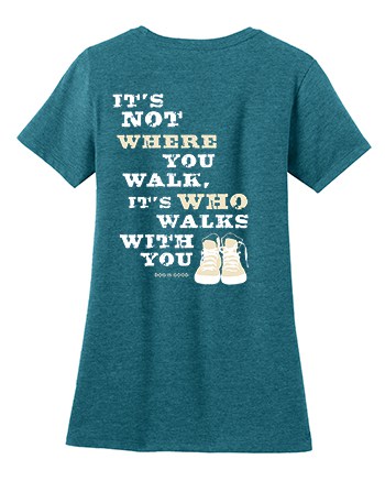 Never Walk Alone T-Shirt (Women's) Teal