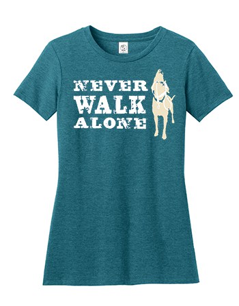 Never Walk Alone T-Shirt (Women's) Teal