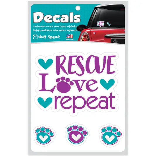 Decal - Rescue Love Repeat