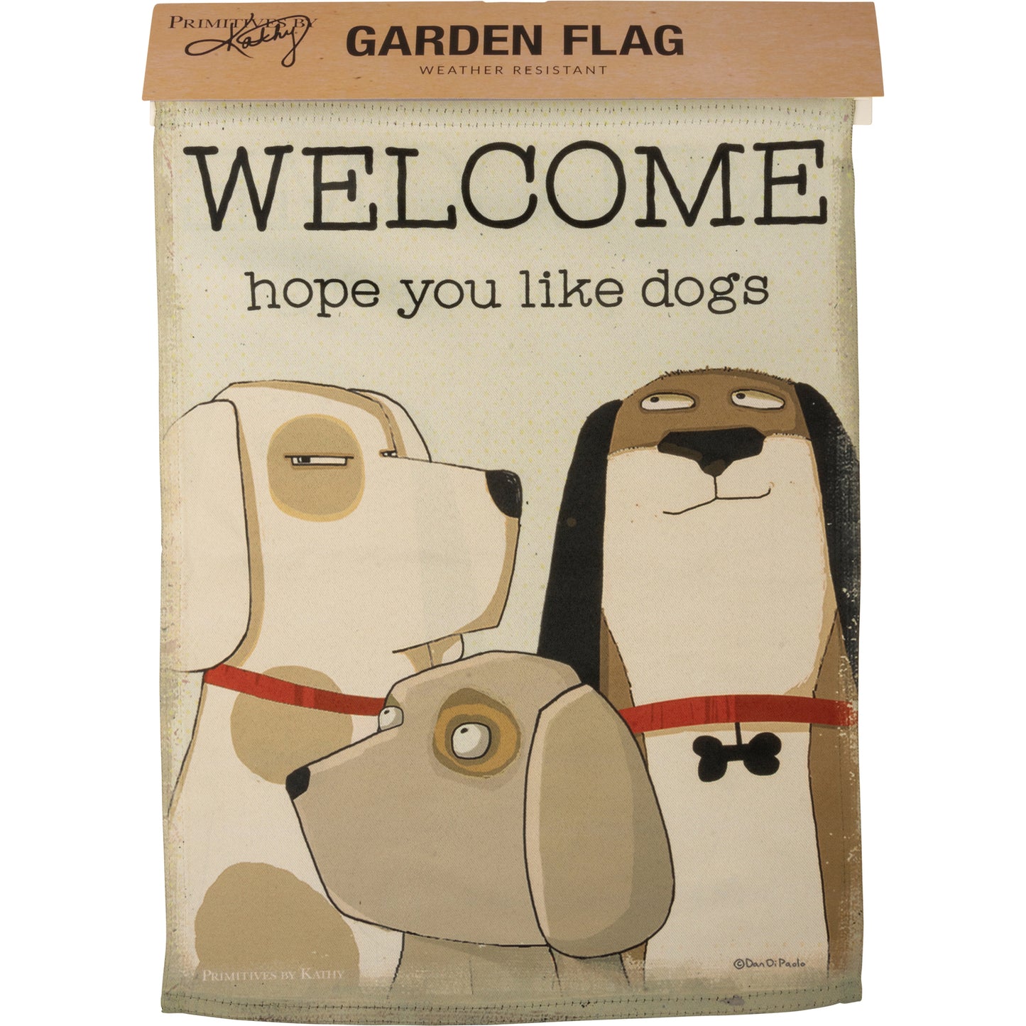 Garden Flag - Welcome Hope You Like Dogs